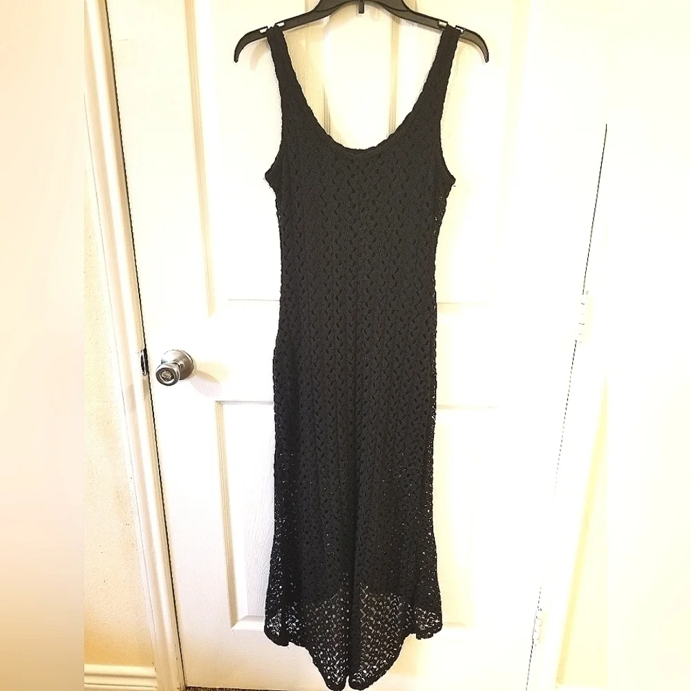 Target Dresses | Target Crochet Hi Low Dress | Color: Black | Size: M | Mybelovedmarket's Closet